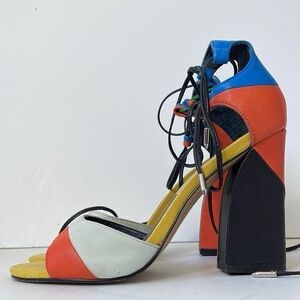 Dolce Vita Haro Color Blocked High Heel Sandal size 8M